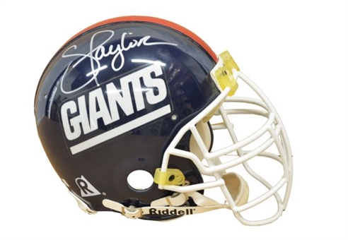 Lawrence Taylor "Badest [sic] Linebacker Ever" Signed Giants Helmet